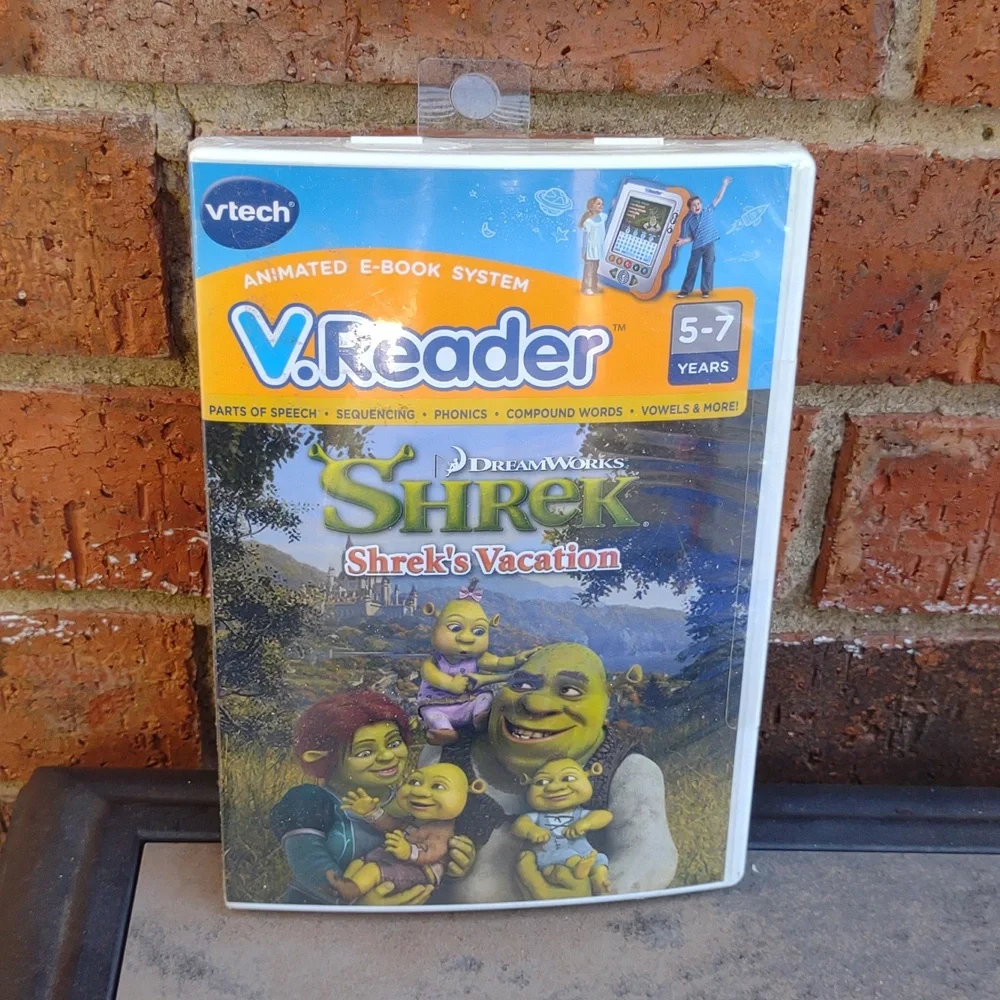 Sealed 🆕 Shrek's Vacation Animated -Book Ages 5-7 New Sealed VTech V Reader